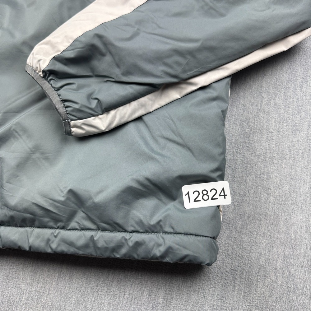 Nike Jacket Men Large Cream Gray Therma Fit Legacy Hooded Fleece Lined Full Zip - Picture 14 of 14